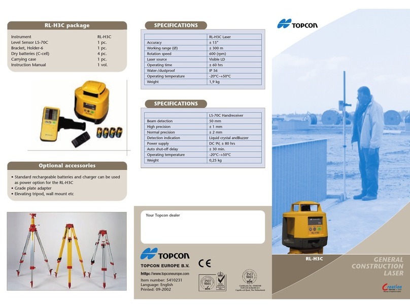 Topcon RL-H3C User manual