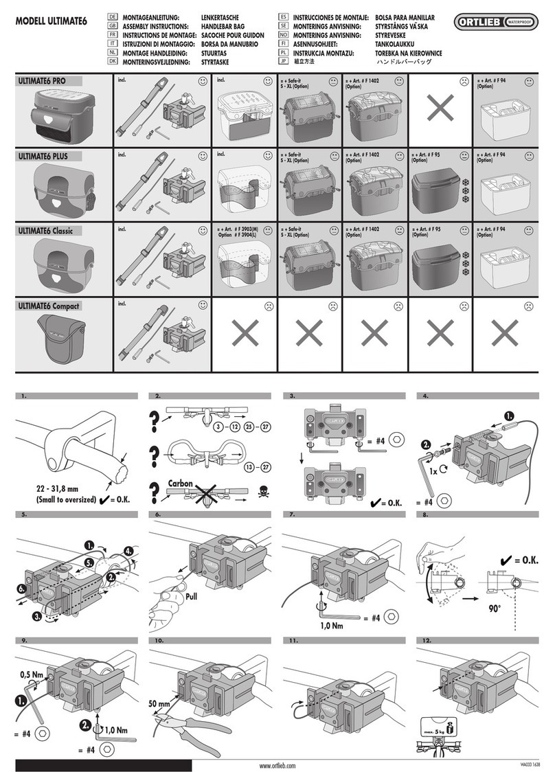 Ortlieb ULTIMATE6 Assembly instructions