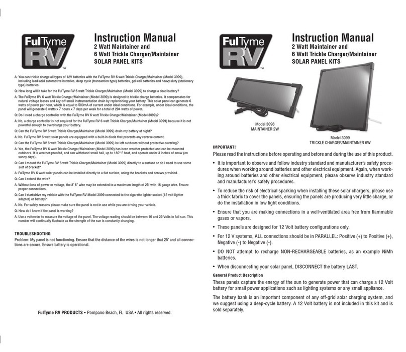FulTyme RV 3098 instruction manual FulTyme RV 3098 instruction manual