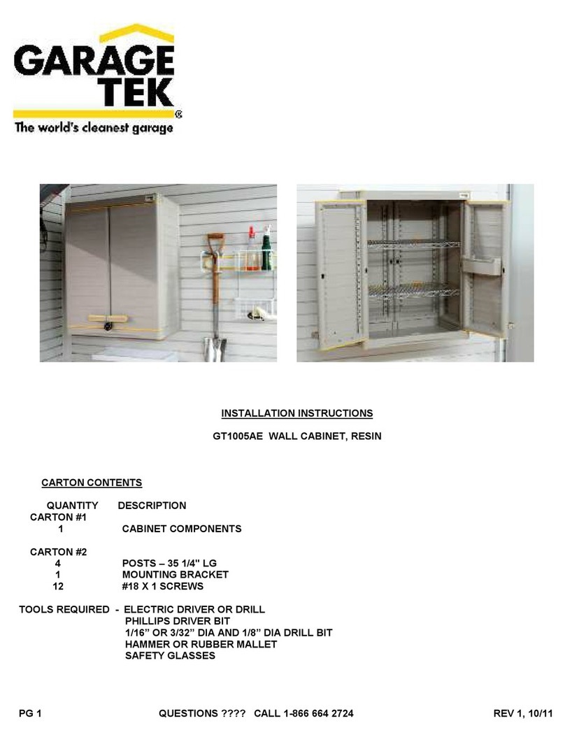 Garage Tek GT1005AE installation instructions