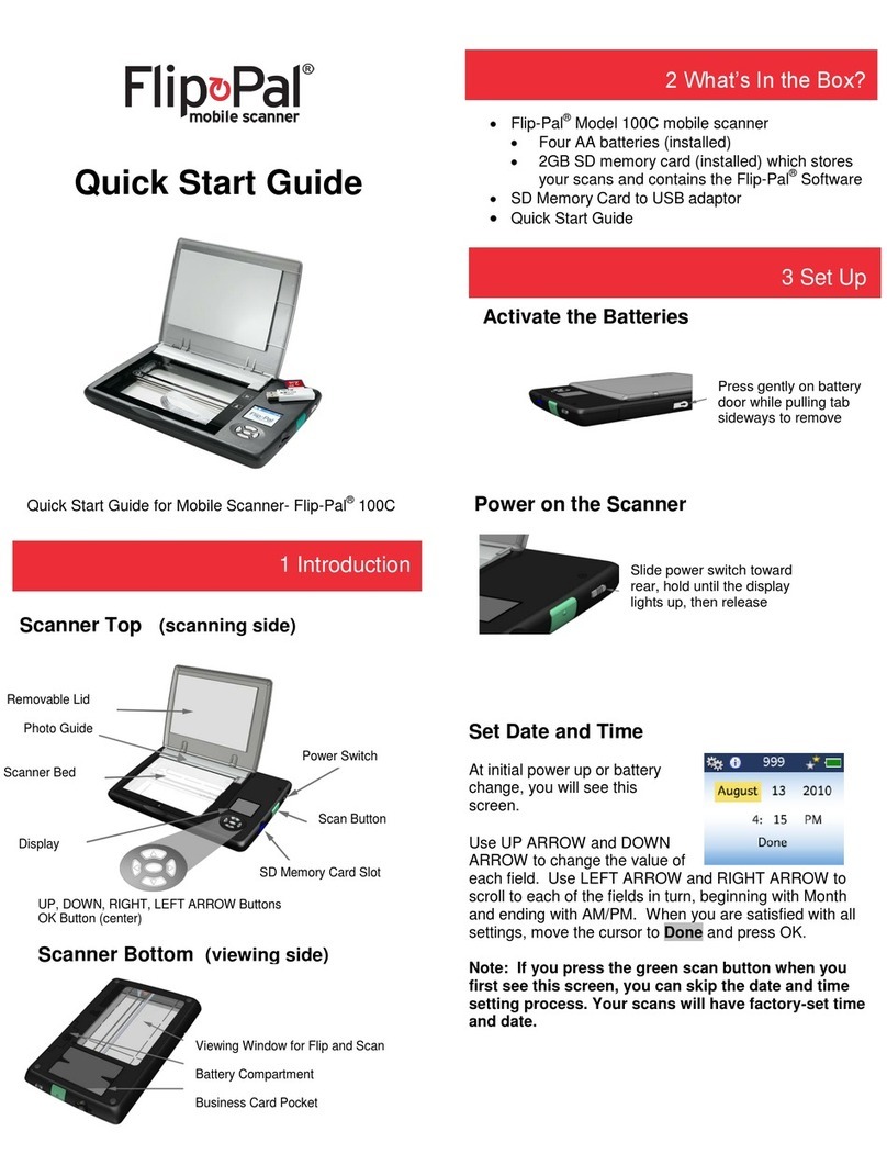 Flip-Pal 100C quick start guide Flip-Pal 100C quick start guide
