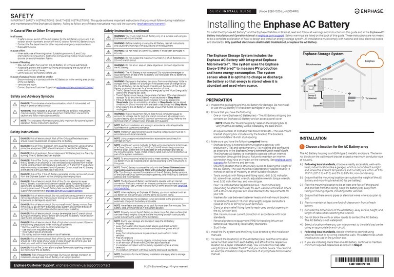 enphase B280-1200-LL-I-US00-RF0 User manual