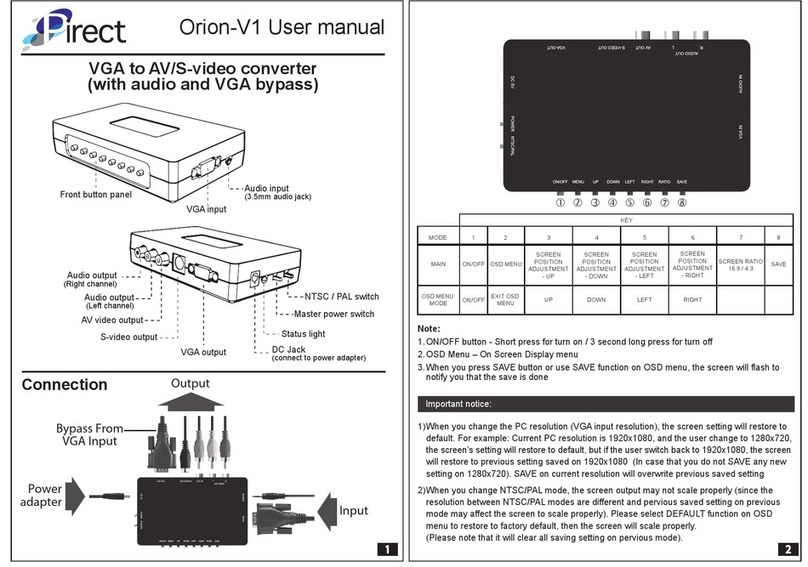 Pirect Orion-V1 user manual