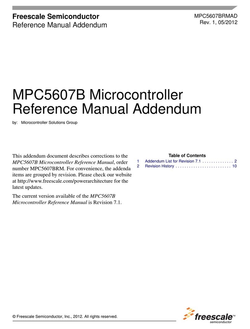 Freescale Semiconductor MPC5607B Installation and operating instructions