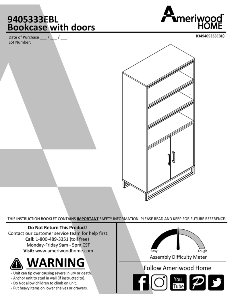 Ameriwood HOME 9405333EBL manual