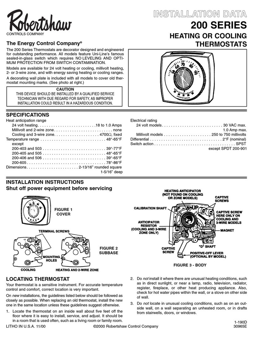 Robertshaw 200-403 installation instructions