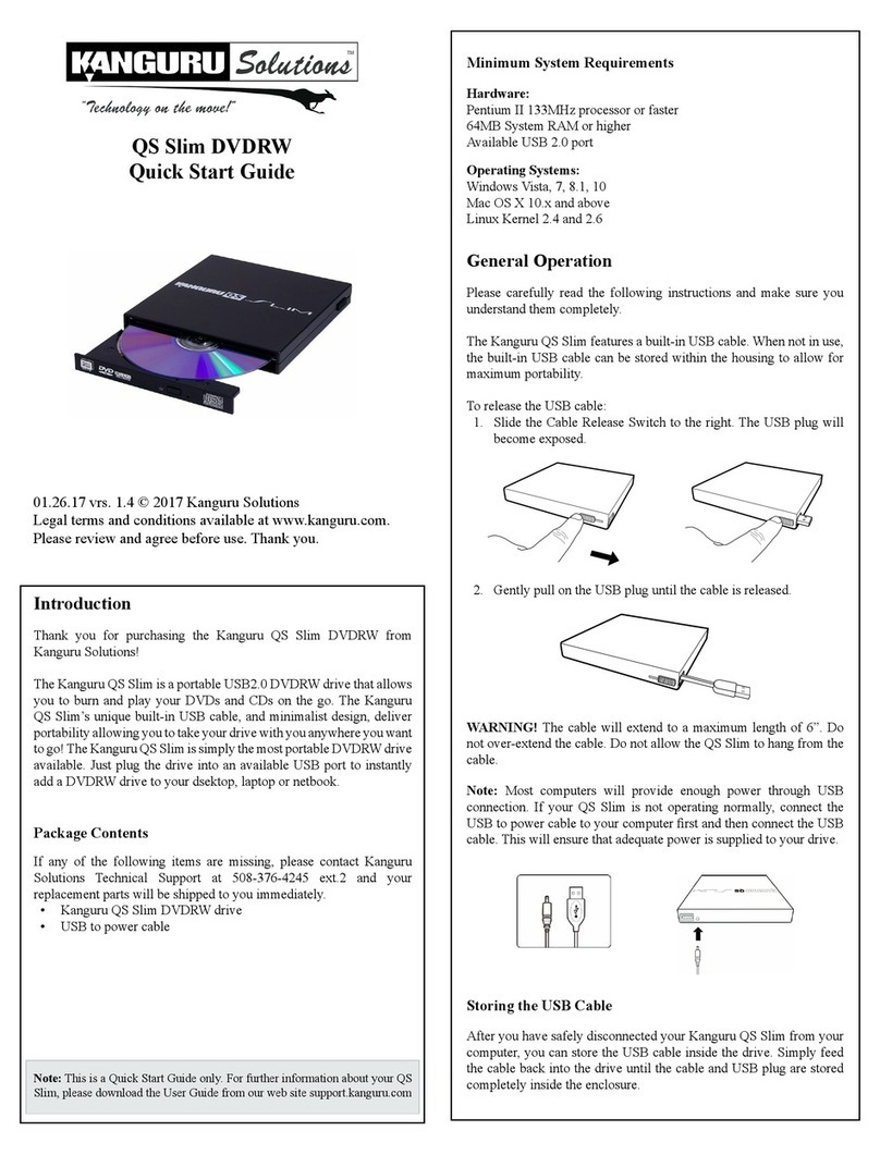 Kanguru QS Slim DVDRW User manual