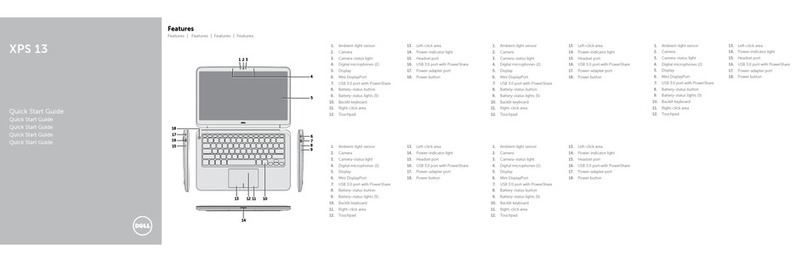 Dell XPS 13 quick start guide