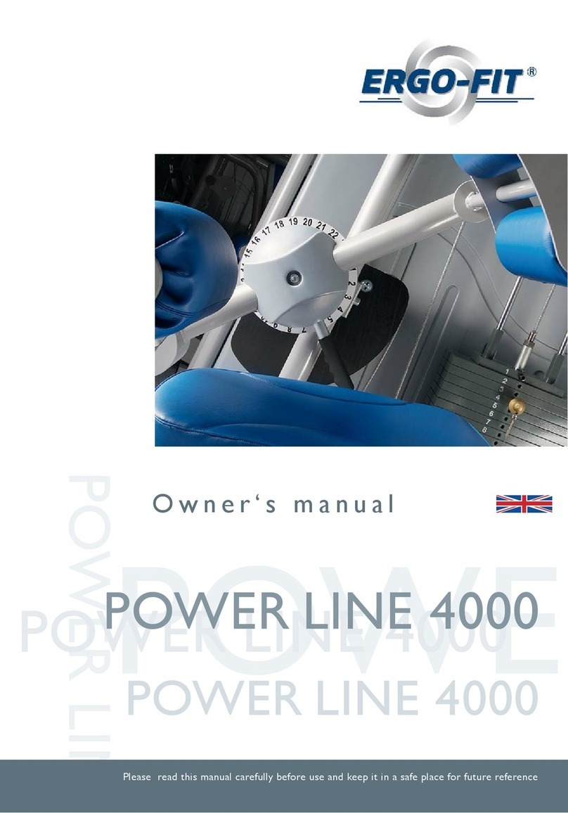 ERGO-FIT Cardio Line 4000 User manual