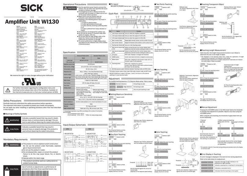 SICK WI130T-P720 manual