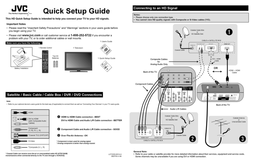 JVC LT47XC58 User manual