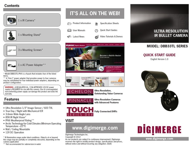 Digimerge DBB33TL Series User manual
