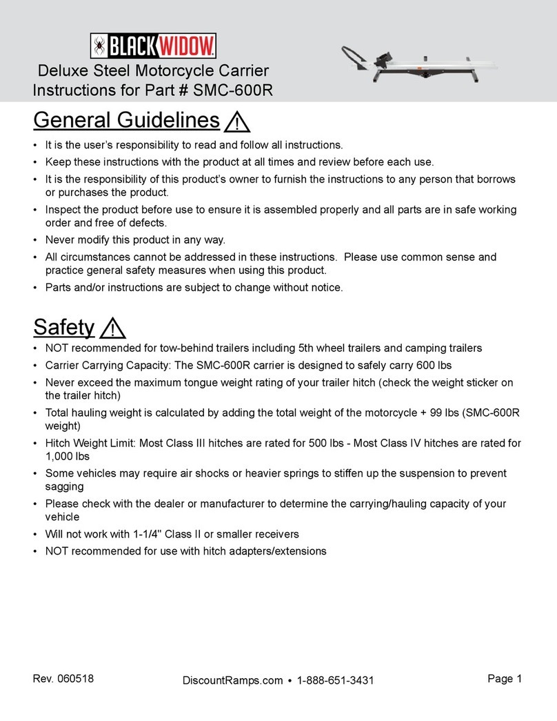 Black Widow SMC-600R User manual