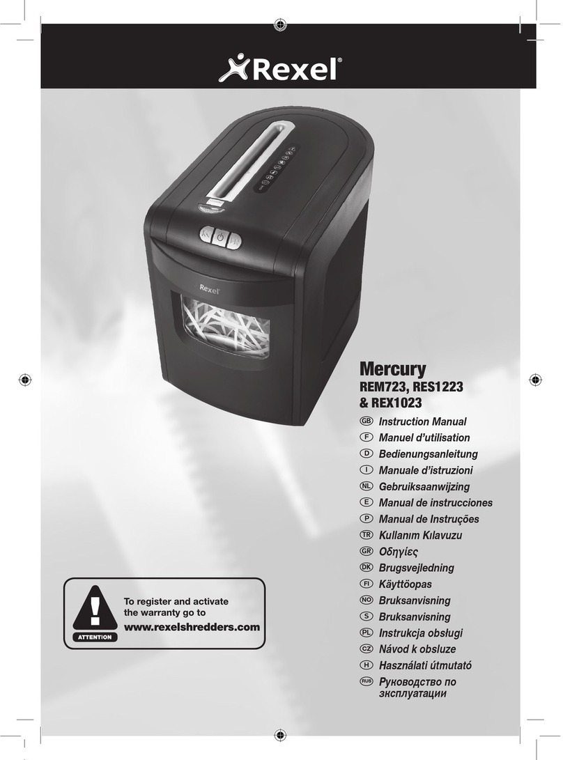 Rexel Mercury REM723 User manual