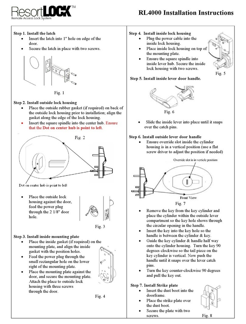 ResortLOCK LockState RL 4000 User manual