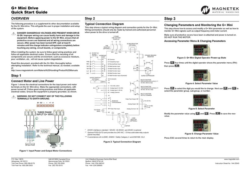 Magnetek G+ quick start guide