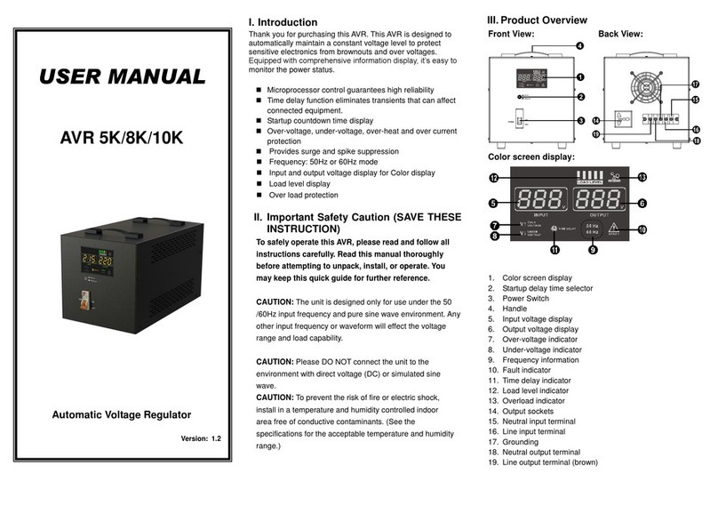 Voltronic Power AVR 8K user manual