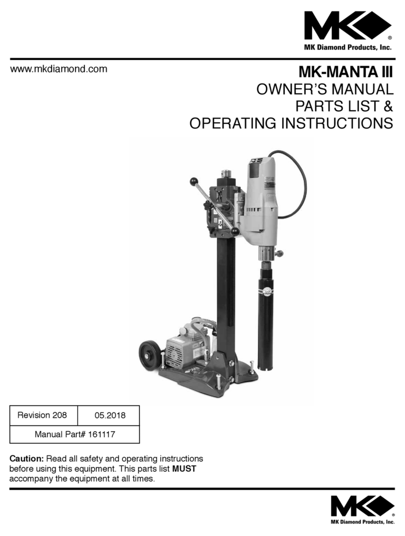 MK Diamond Products MK-Manta III owner's manual