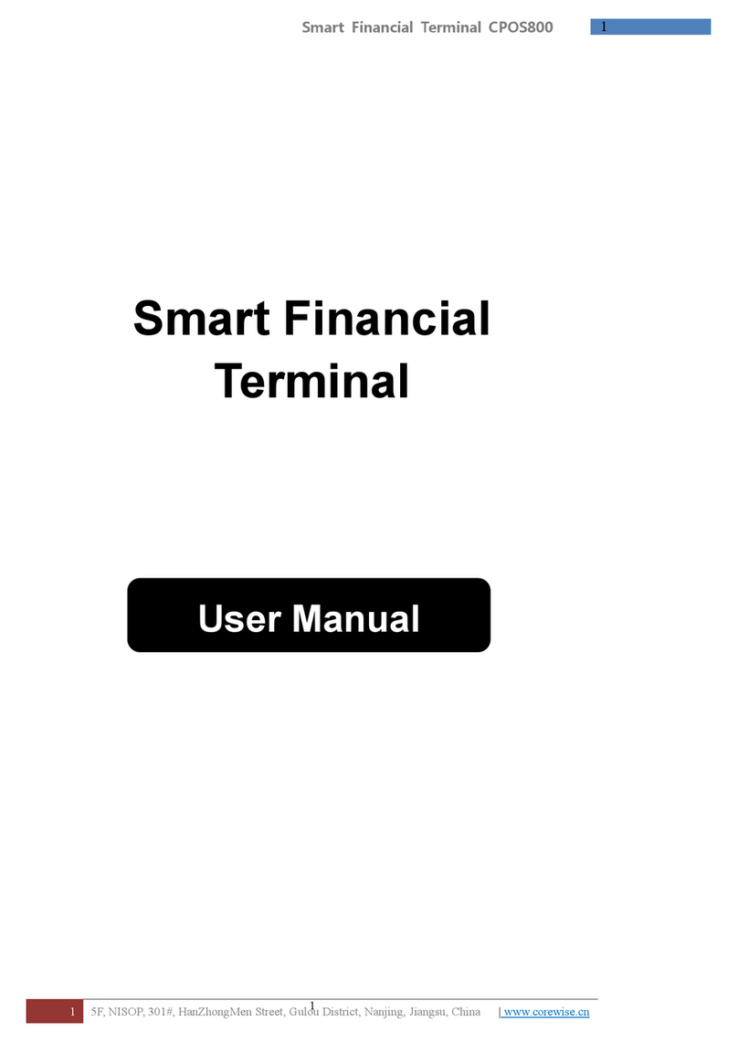 Corewise CPOS800 user manual