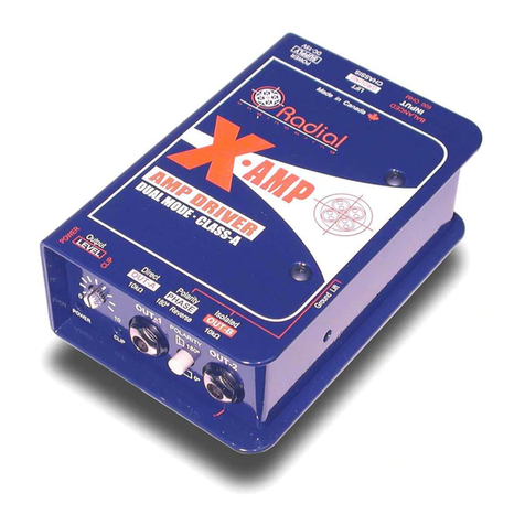 Radial Engineering X-AMP User manual Radial Engineering X-AMP User manual