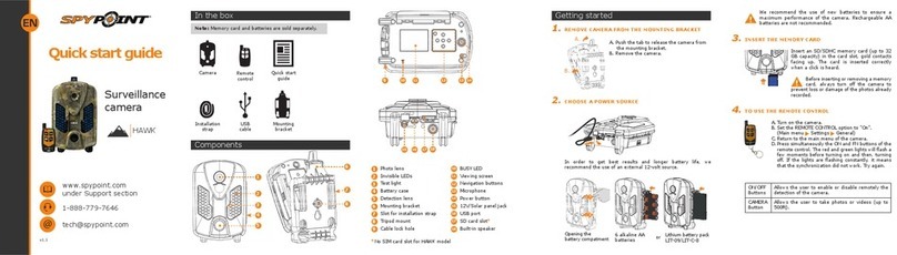 Spypoint HAWK quick start guide