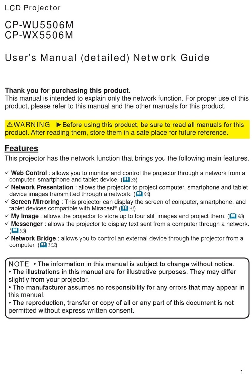 Hitachi CP-WU5506M User manual