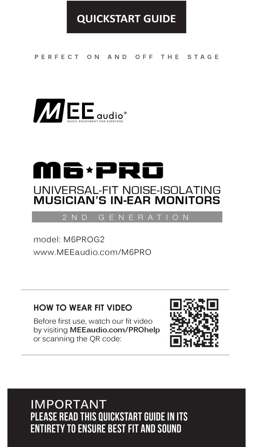 MEE AUDIO M6PROG2 quick start guide
