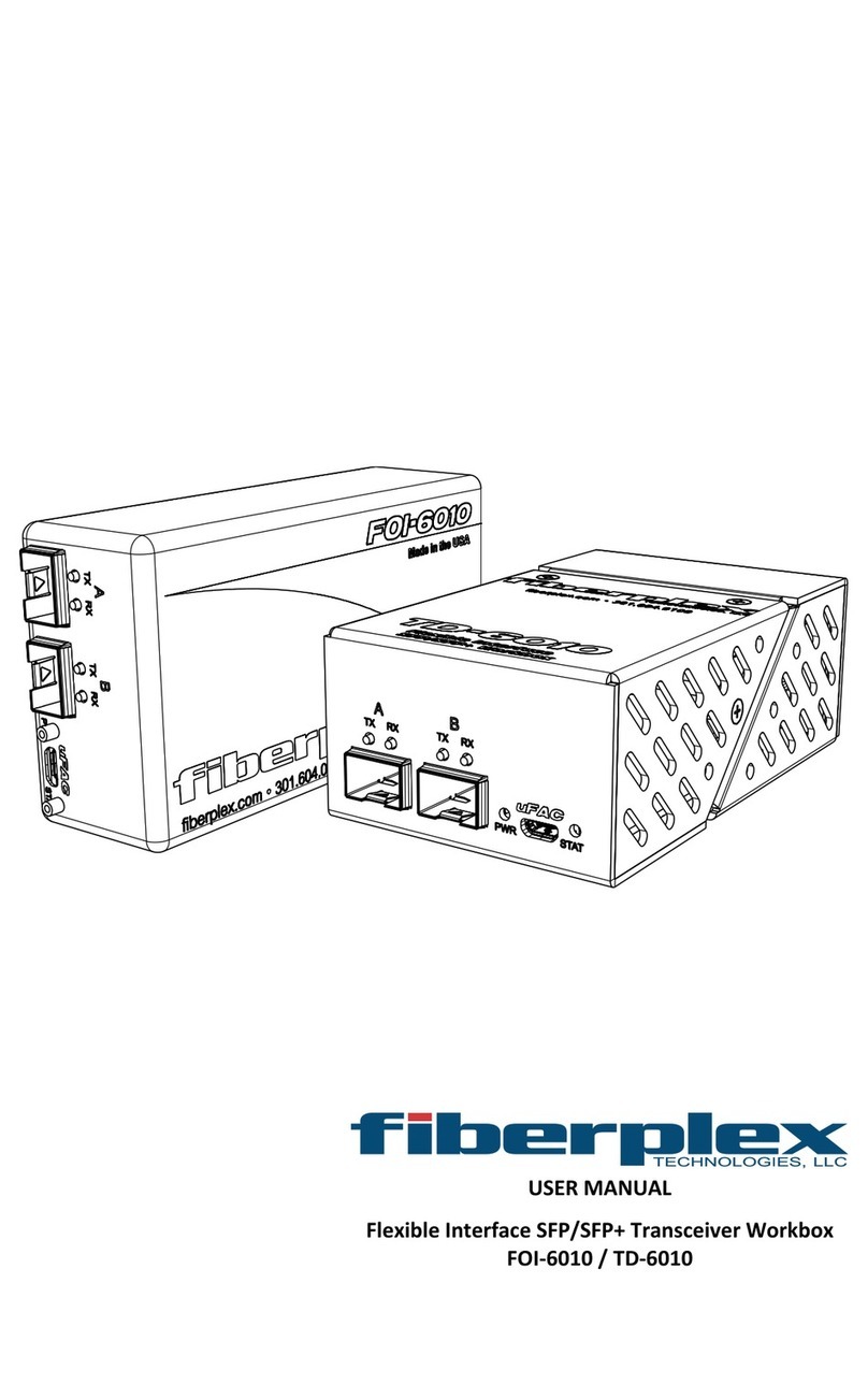 Fiberplex FOI-6010 user manual
