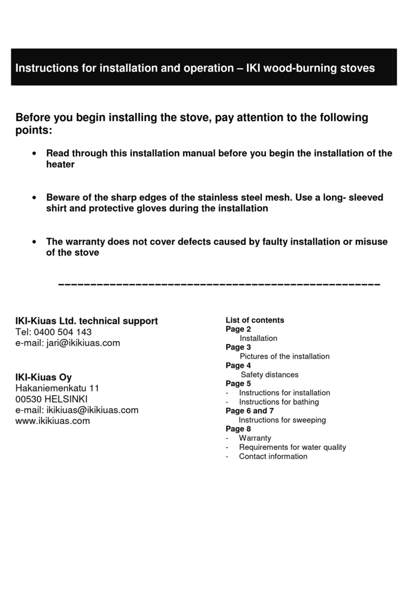 IKI-Kiuas Original IKI Instructions for installation and operation