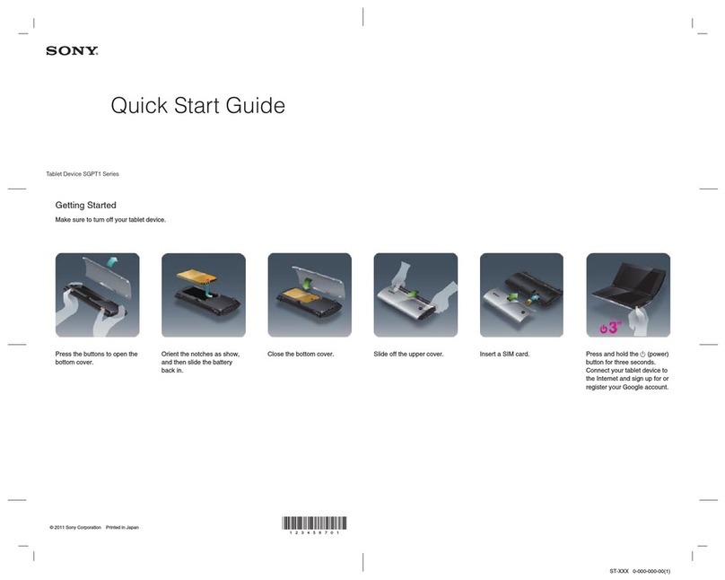 Sony Xperia Tablet S Series User manual
