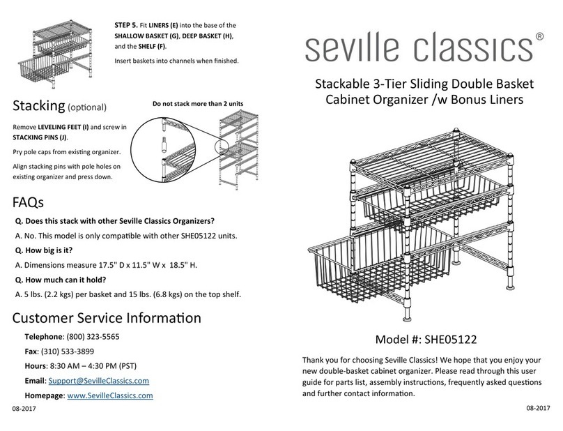 Seville Classics SHE05122 Assembly instructions