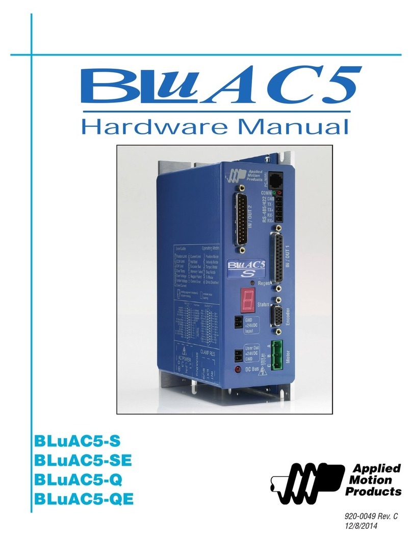 Applied Motion Products BLuAC5-S Hardware manual
