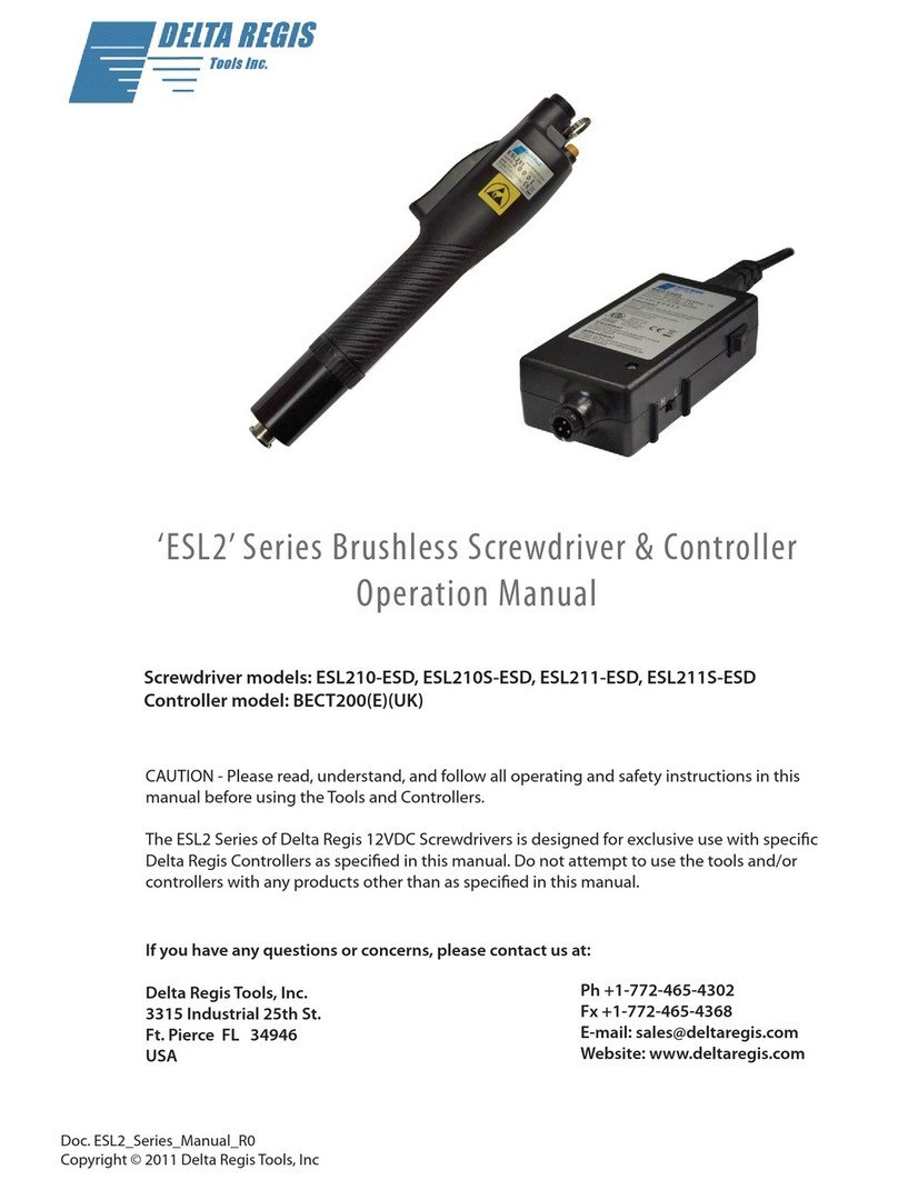 Delta Regis ESL210-ESD User manual
