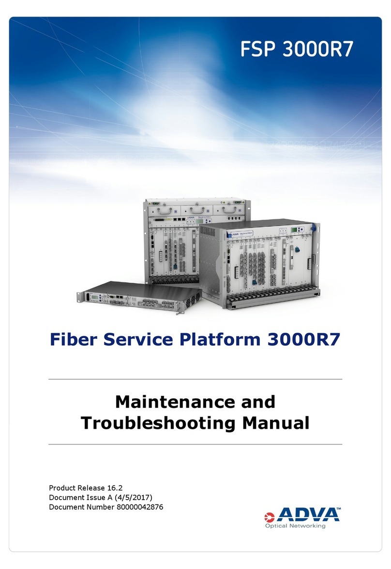 Adva FSP 3000R7 Maintenance and troubleshooting manual Adva FSP 3000R7 Maintenance and troubleshooting manual