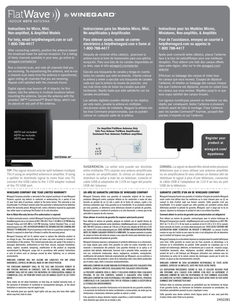Winegard FlatWave Micro instructions