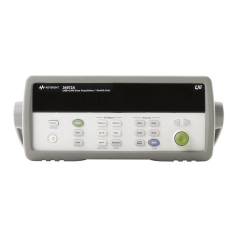 Keysight Technologies 34970A User manual Keysight Technologies 34970A User manual