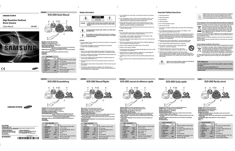 Samsung SCD-2082 Installation guide