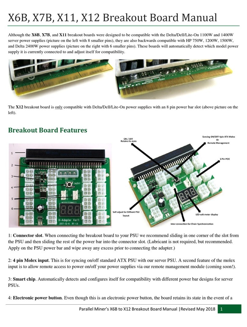 Parallel Miner X6B manual