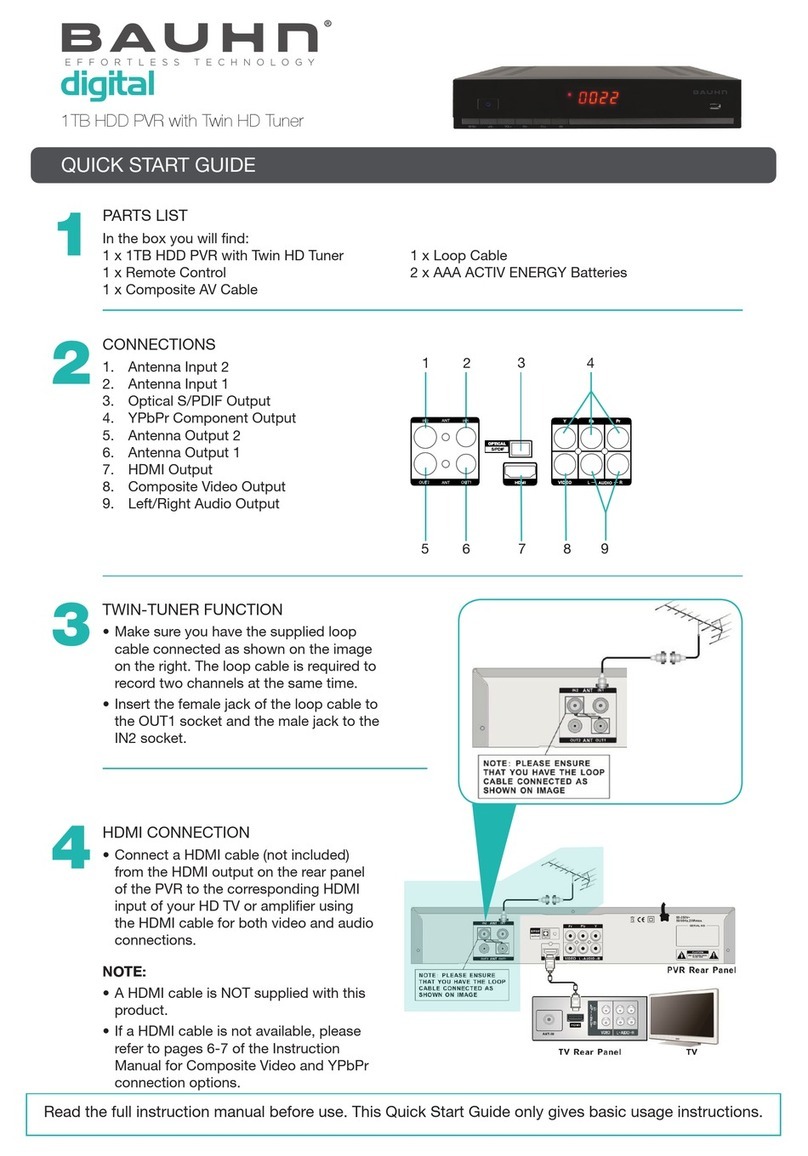 Bauhn APVR-014 quick start guide