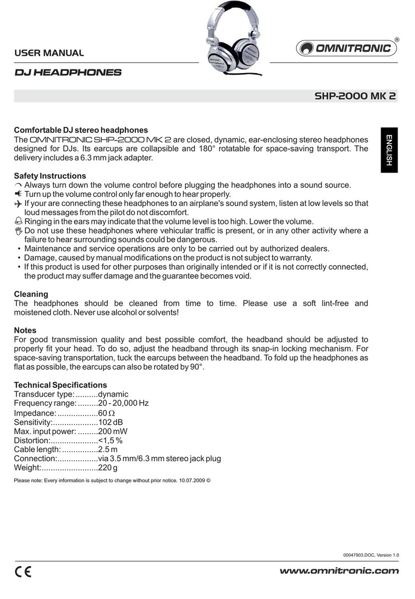 Omnitronic SHP-2000 MK 2 user manual