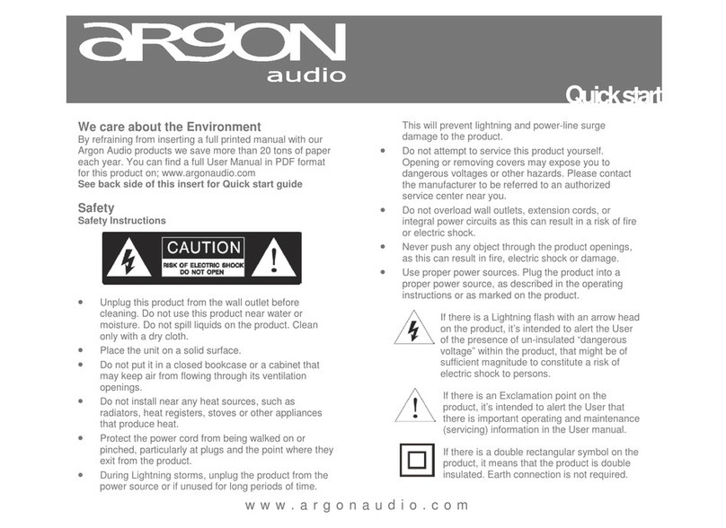 argon audio DAB1 User manual