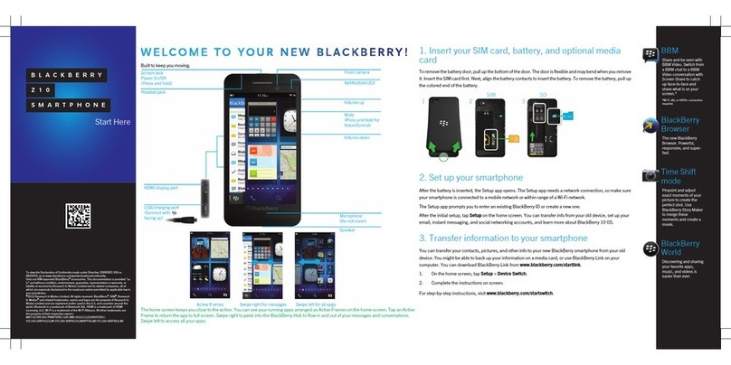 Blackbe;rry Z10 Instruction Manual