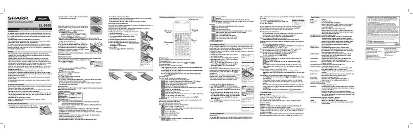 Sharp el-9950 User manual