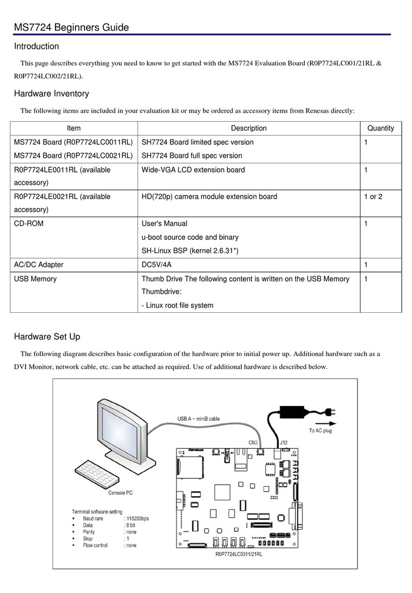 Renesas MS7724 Beginner's guide