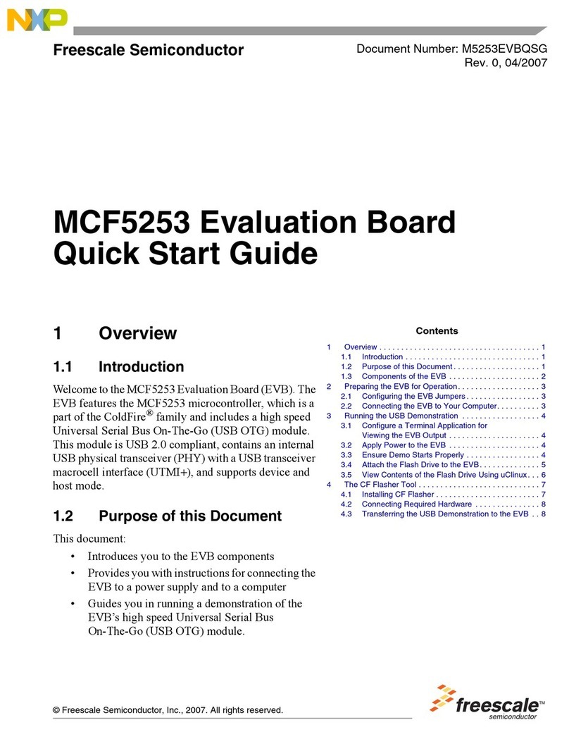 NXP Semiconductors MCF5253 quick start guide