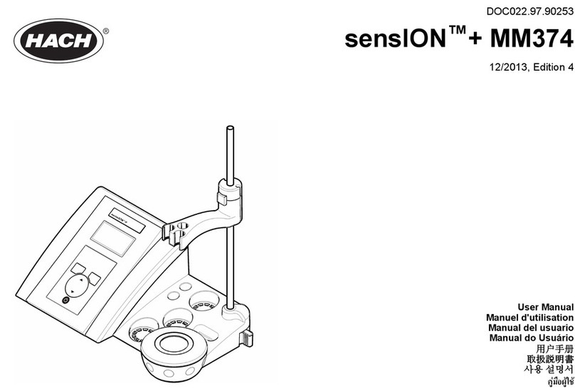 Hach sensION+ MM374 user manual