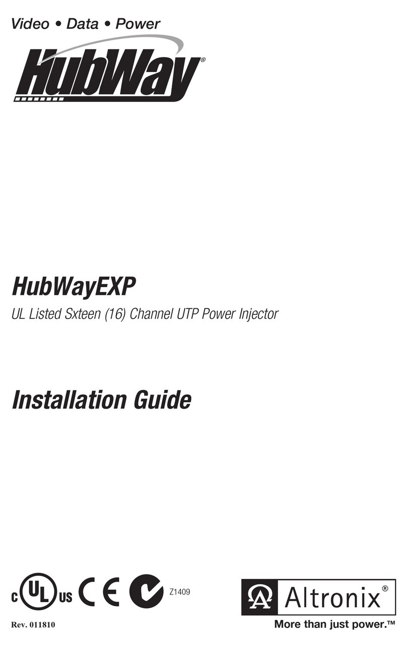 Altronix HubWayEX16 installation guide Altronix HubWayEX16 installation guide