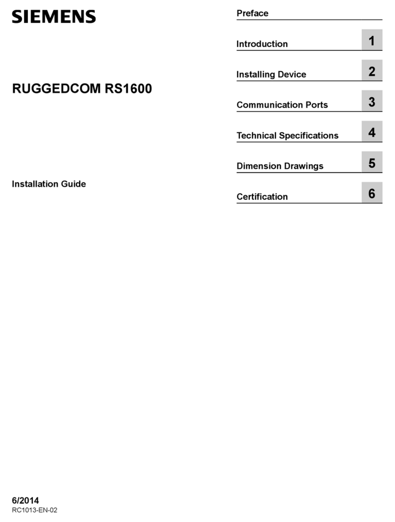 Siemens RUGGEDCOM RS1600 installation guide