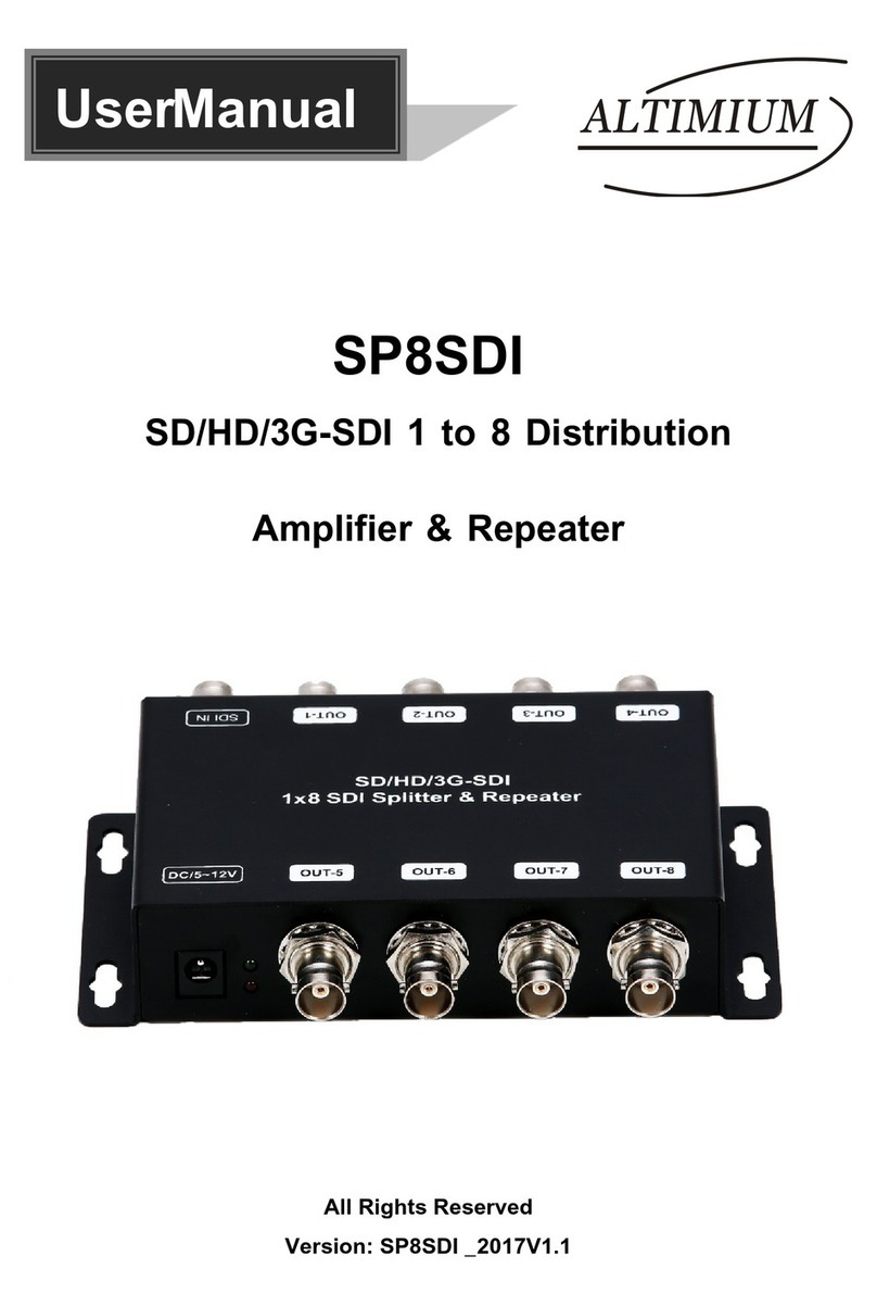 Altimium SP8SDI User manual