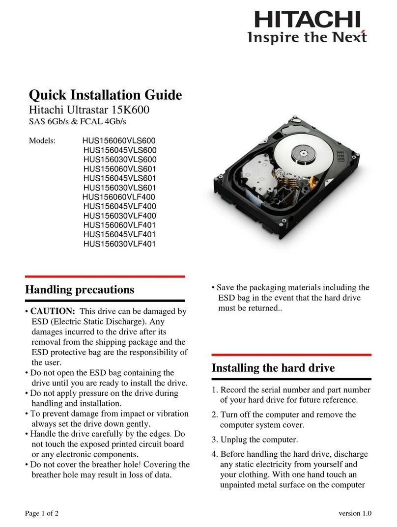 Hitachi HUS156060VLS600 User manual Hitachi HUS156060VLS600 User manual